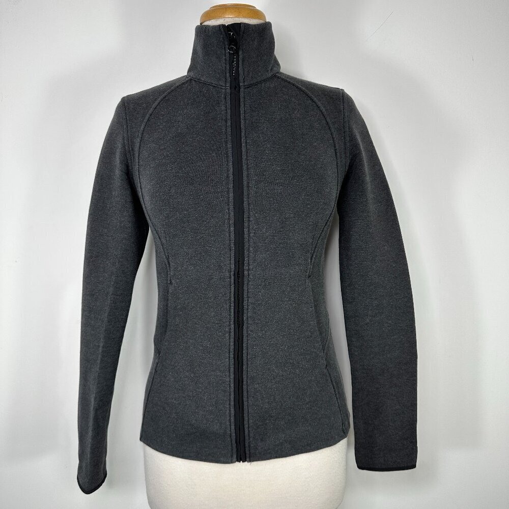 Lululemon Women's Heathered Black (Gray) Insculpt Jacket Size 4